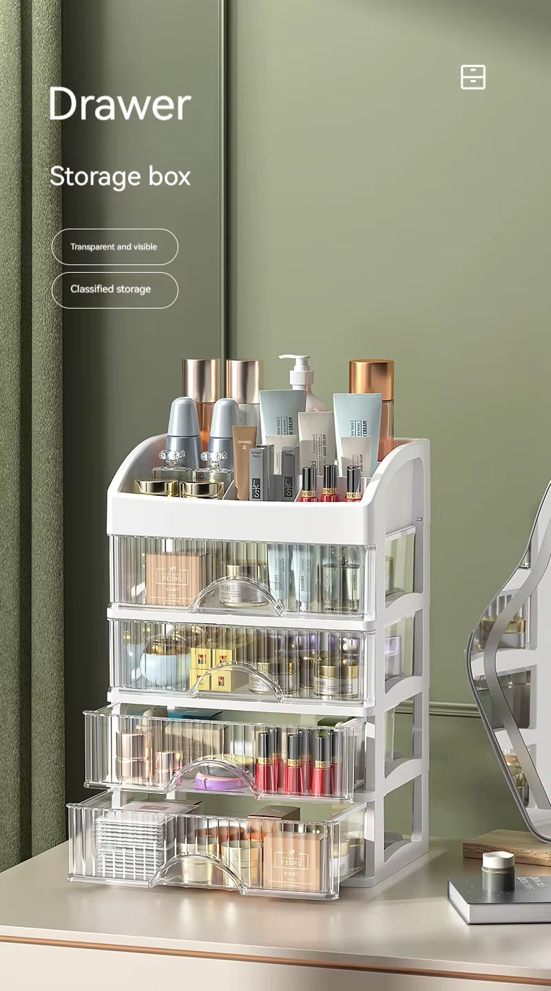 Desktop Storage Box Storage Drawer Hair Decoration Multi-Layer Storage Cabinet Cosmetics Jewelry Box Stationery Multi-Functional