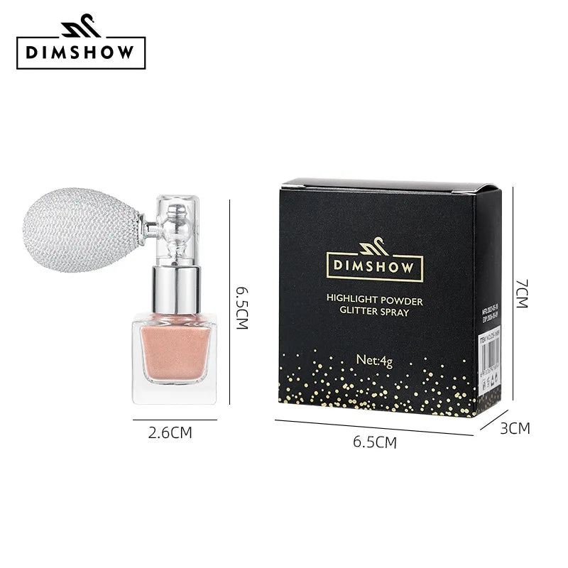 Shimmer Body Highlighting Spray | Brightening Glow & Scented Body Powder | Radiant Glitter Highlighter for Face and Body